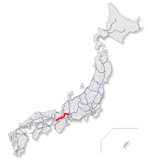 名神高速道路　位置図
