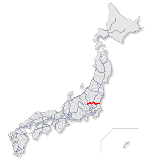 北関東自動車道　位置図