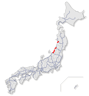 日本海東北自動車道　位置図
